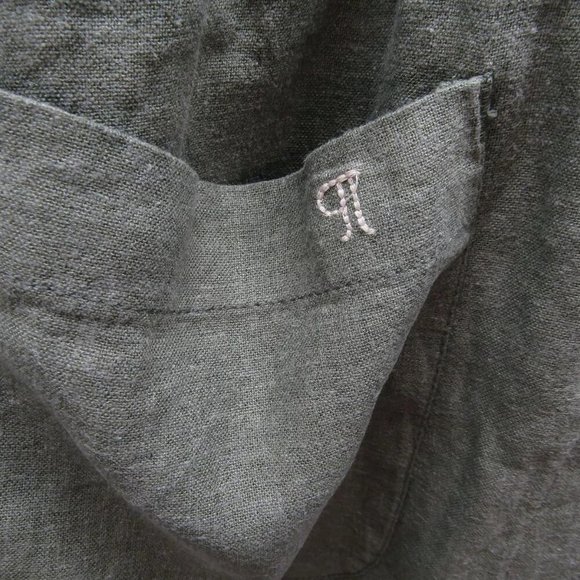 NEW PILCRO Womens The Izzie Relaxed Pull-On Wide Leg Pants Size SP Holly Green - Picture 7 of 13